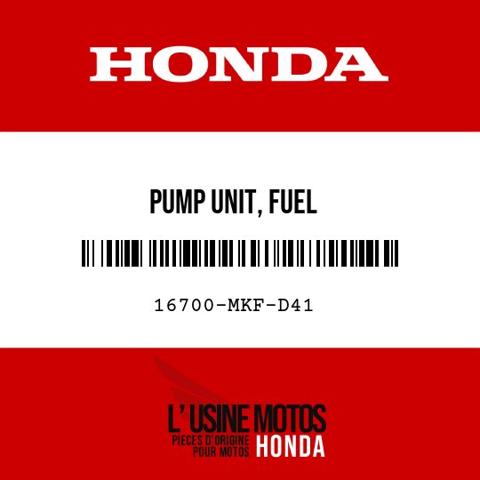 image de 16700-MKF-D41 PUMP UNIT, FUEL
