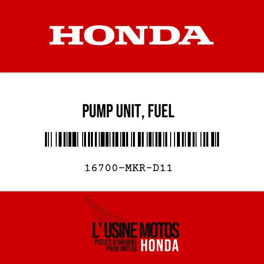 image de 16700-MKR-D11 PUMP UNIT, FUEL