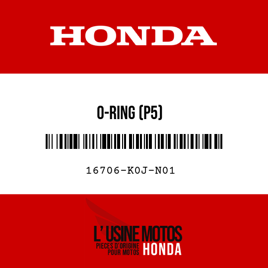 image de 16706-K0J-N01 O-RING (P5)