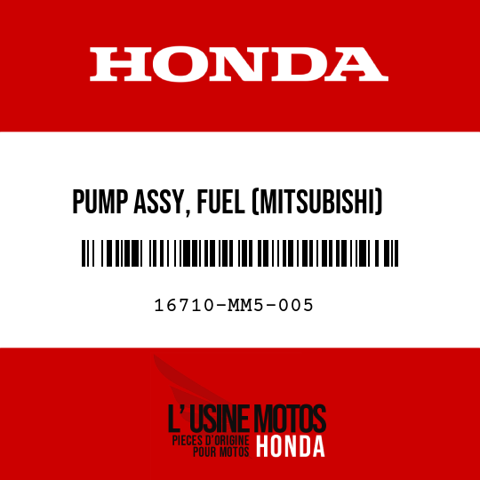 image de 16710-MM5-005 PUMP ASSY, FUEL (MITSUBISHI)