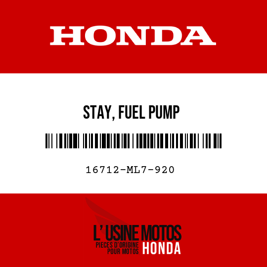 image de 16712-ML7-920 STAY, FUEL PUMP