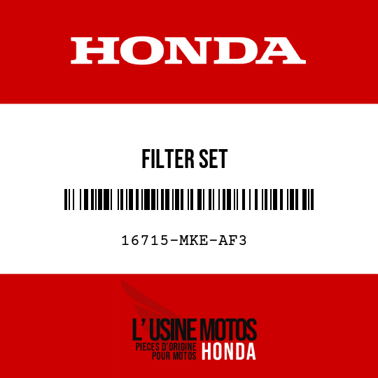 image de 16715-MKE-AF3 FILTER SET