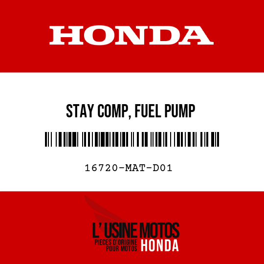 image de 16720-MAT-D01 STAY COMP, FUEL PUMP