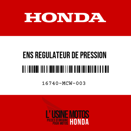 image de 16740-MCW-003 ENS REGULATEUR DE PRESSION