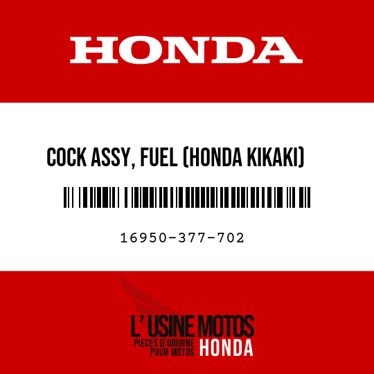 image de 16950-377-702 COCK ASSY, FUEL (HONDA KIKAKI)