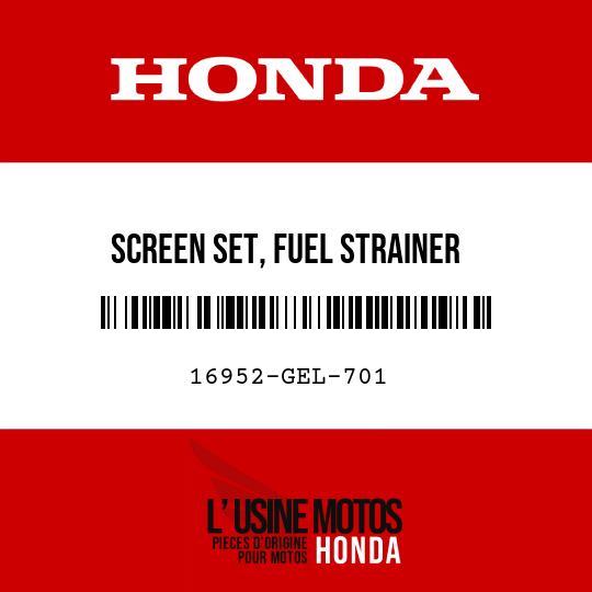 image de 16952-GEL-701 SCREEN SET, FUEL STRAINER