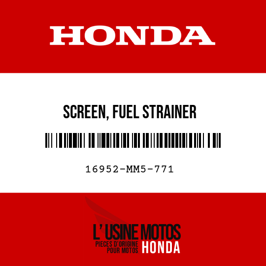 image de 16952-MM5-771 SCREEN, FUEL STRAINER