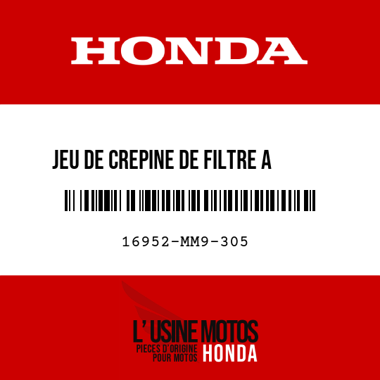 image de 16952-MM9-305 JEU DE CREPINE DE FILTRE A    ESSENGE