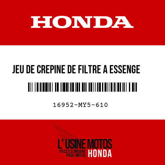 image de 16952-MY5-610 JEU DE CREPINE DE FILTRE A ESSENGE