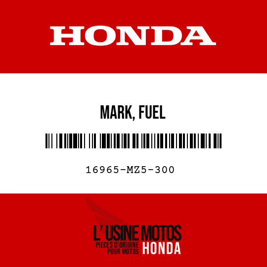 image de 16965-MZ5-300 MARK, FUEL