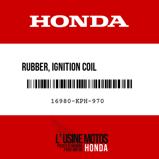 image de 16980-KPH-970 RUBBER, IGNITION COIL         PROTECTOR