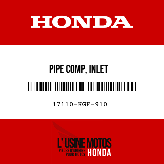 image de 17110-KGF-910 PIPE COMP, INLET