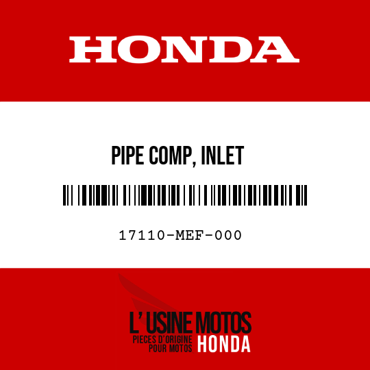 image de 17110-MEF-000 PIPE COMP, INLET