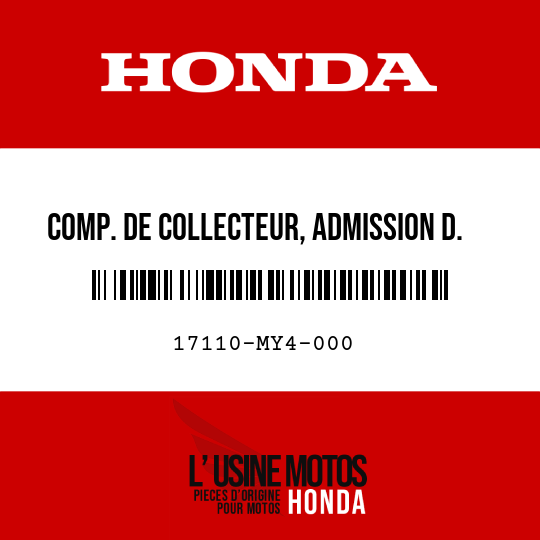 image de 17110-MY4-000 COMP. DE COLLECTEUR, ADMISSION D.