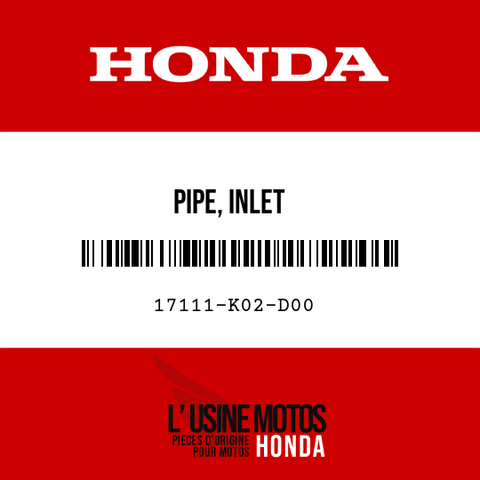 image de 17111-K02-D00 PIPE, INLET