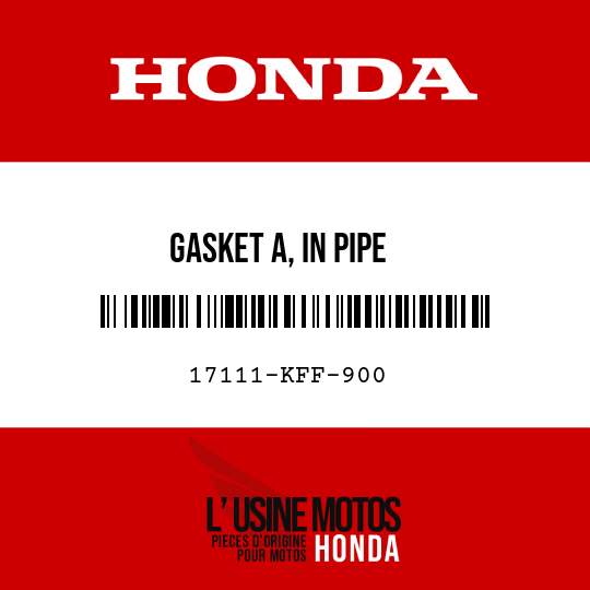 image de 17111-KFF-900 GASKET A, IN PIPE