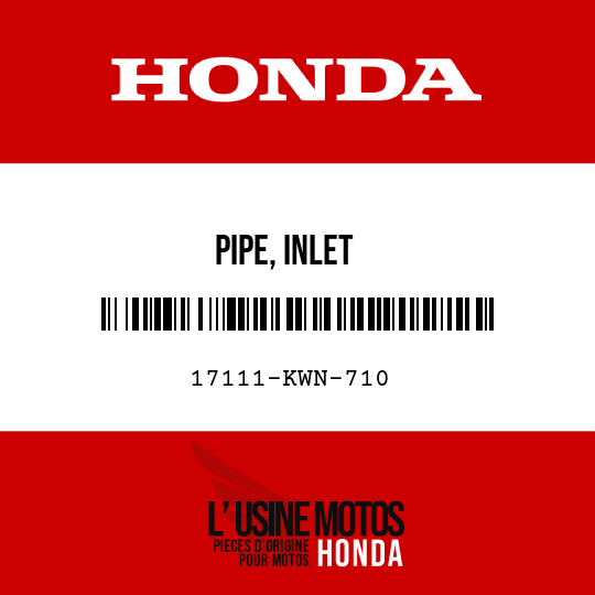 image de 17111-KWN-710 PIPE, INLET