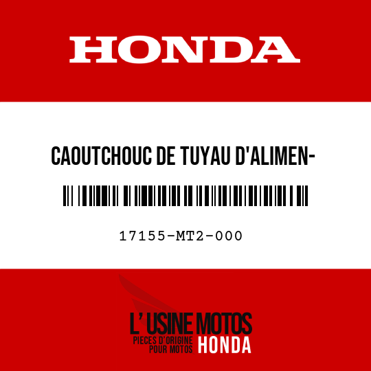 image de 17155-MT2-000 CAOUTCHOUC DE TUYAU D'ALIMEN- TATION D'AIR