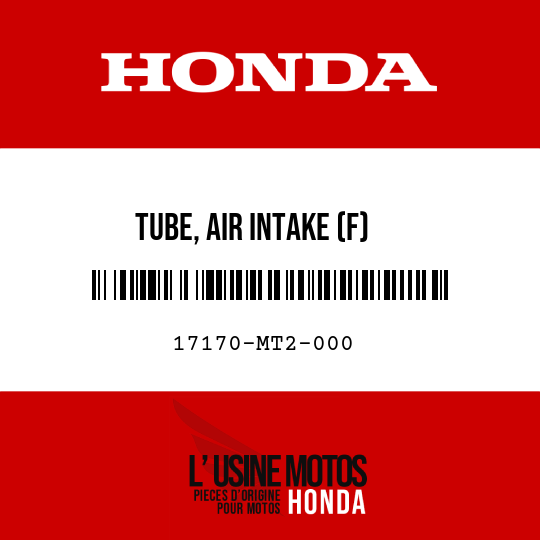 image de 17170-MT2-000 TUBE, AIR INTAKE (F)