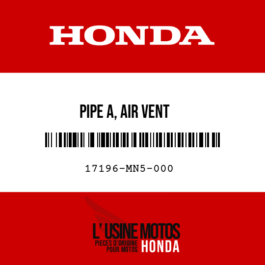 image de 17196-MN5-000 PIPE A, AIR VENT