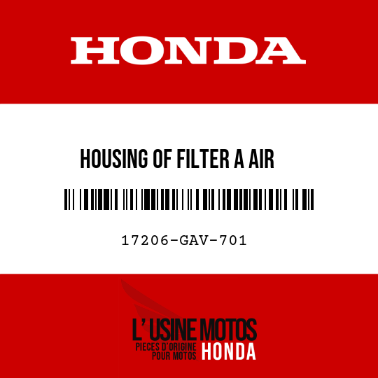 image de 17206-GAV-701 HOUSING OF FILTER A AIR