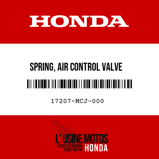 image de 17207-MCJ-000 SPRING, AIR CONTROL VALVE