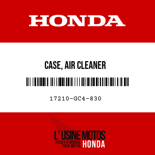 image de 17210-GC4-830 CASE, AIR CLEANER