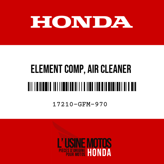 image de 17210-GFM-970 ELEMENT COMP, AIR CLEANER