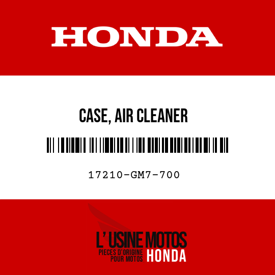 image de 17210-GM7-700 CASE, AIR CLEANER