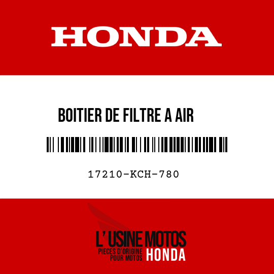 image de 17210-KCH-780 BOITIER DE FILTRE A AIR