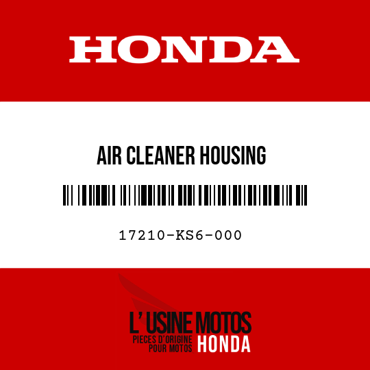 image de 17210-KS6-000 AIR CLEANER HOUSING