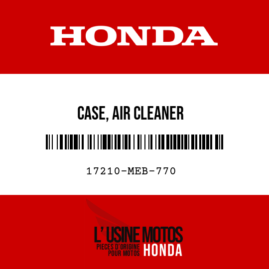 image de 17210-MEB-770 CASE, AIR CLEANER