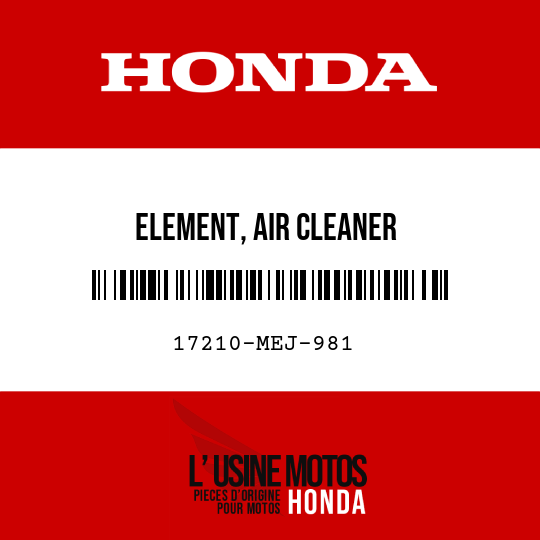 image de 17210-MEJ-981 ELEMENT, AIR CLEANER