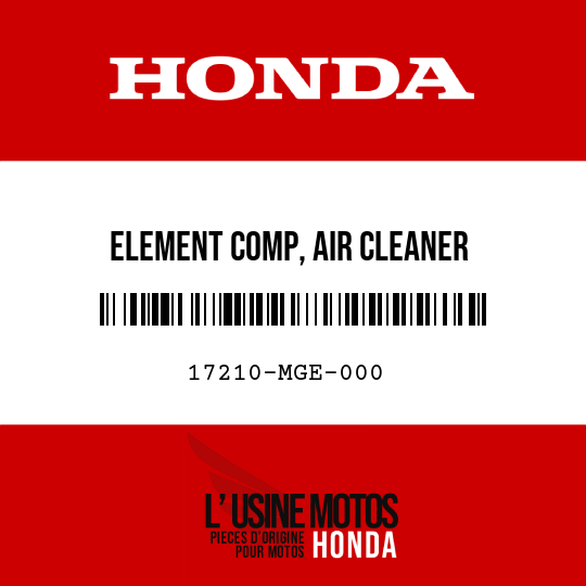 image de 17210-MGE-000 ELEMENT COMP, AIR CLEANER