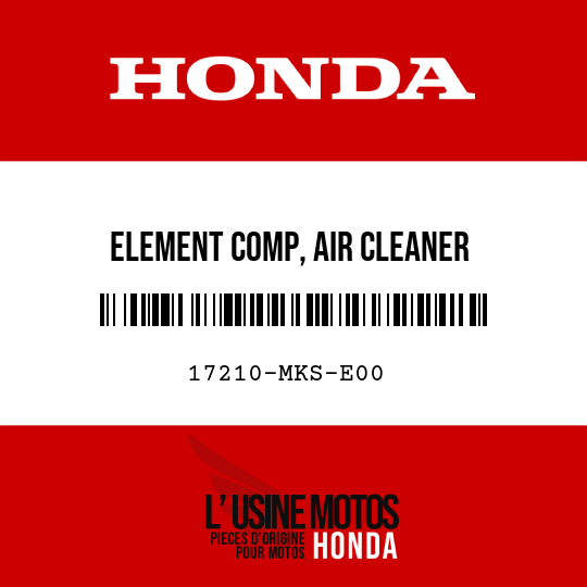 image de 17210-MKS-E00 ELEMENT COMP, AIR CLEANER