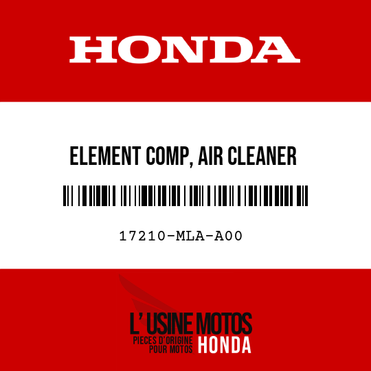 image de 17210-MLA-A00 ELEMENT COMP, AIR CLEANER