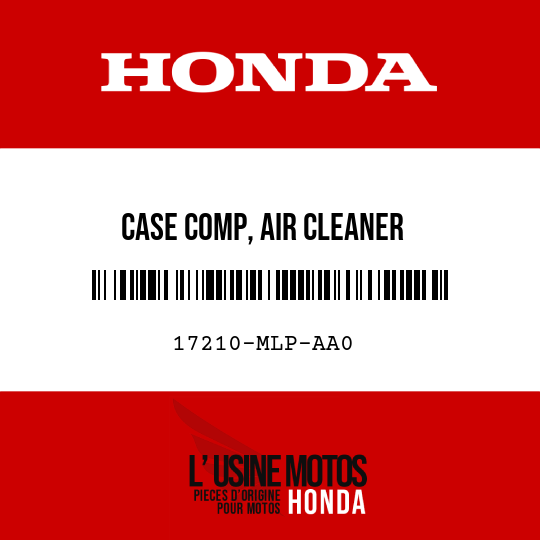 image de 17210-MLP-AA0 CASE COMP, AIR CLEANER