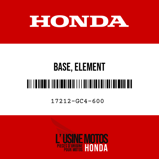 image de 17212-GC4-600 BASE, ELEMENT