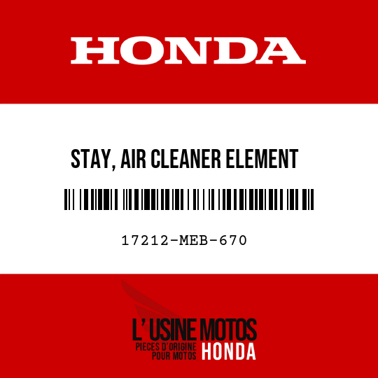 image de 17212-MEB-670 STAY, AIR CLEANER ELEMENT