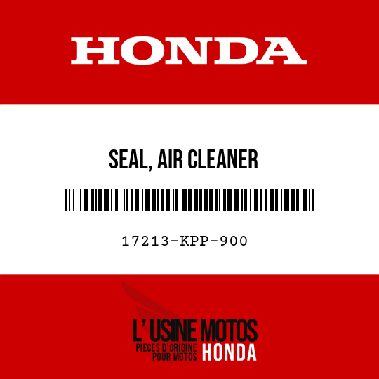 image de 17213-KPP-900 SEAL, AIR CLEANER