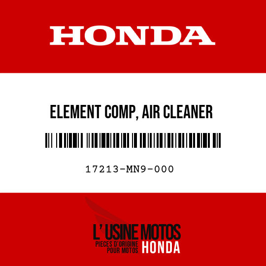 image de 17213-MN9-000 ELEMENT COMP, AIR CLEANER