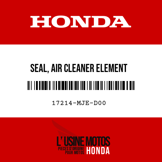 image de 17214-MJE-D00 SEAL, AIR CLEANER ELEMENT