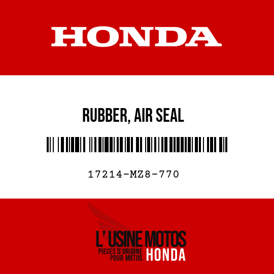 image de 17214-MZ8-770 RUBBER, AIR SEAL