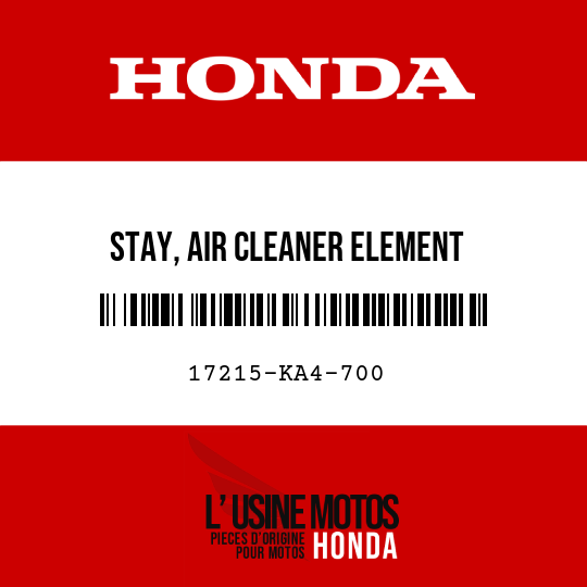 image de 17215-KA4-700 STAY, AIR CLEANER ELEMENT