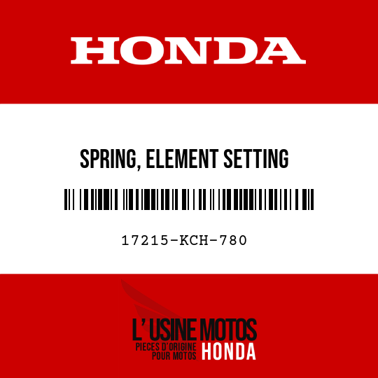 image de 17215-KCH-780 SPRING, ELEMENT SETTING