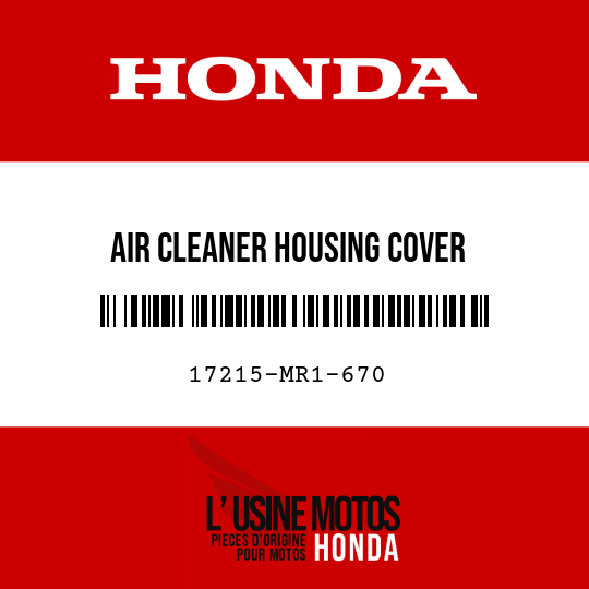 image de 17215-MR1-670 AIR CLEANER HOUSING COVER