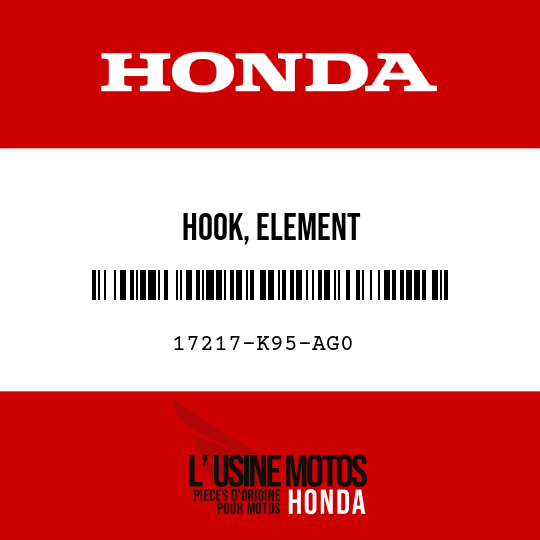 image de 17217-K95-AG0 HOOK, ELEMENT