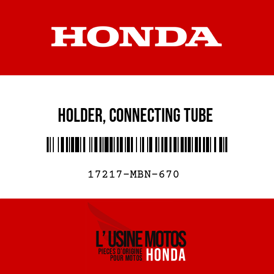 image de 17217-MBN-670 HOLDER, CONNECTING TUBE