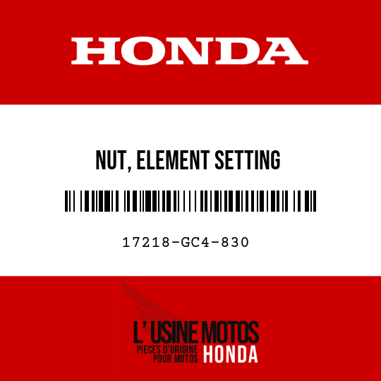 image de 17218-GC4-830 NUT, ELEMENT SETTING
