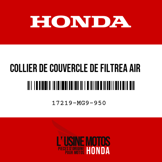 image de 17219-MG9-950 COLLIER DE COUVERCLE DE FILTREA AIR
